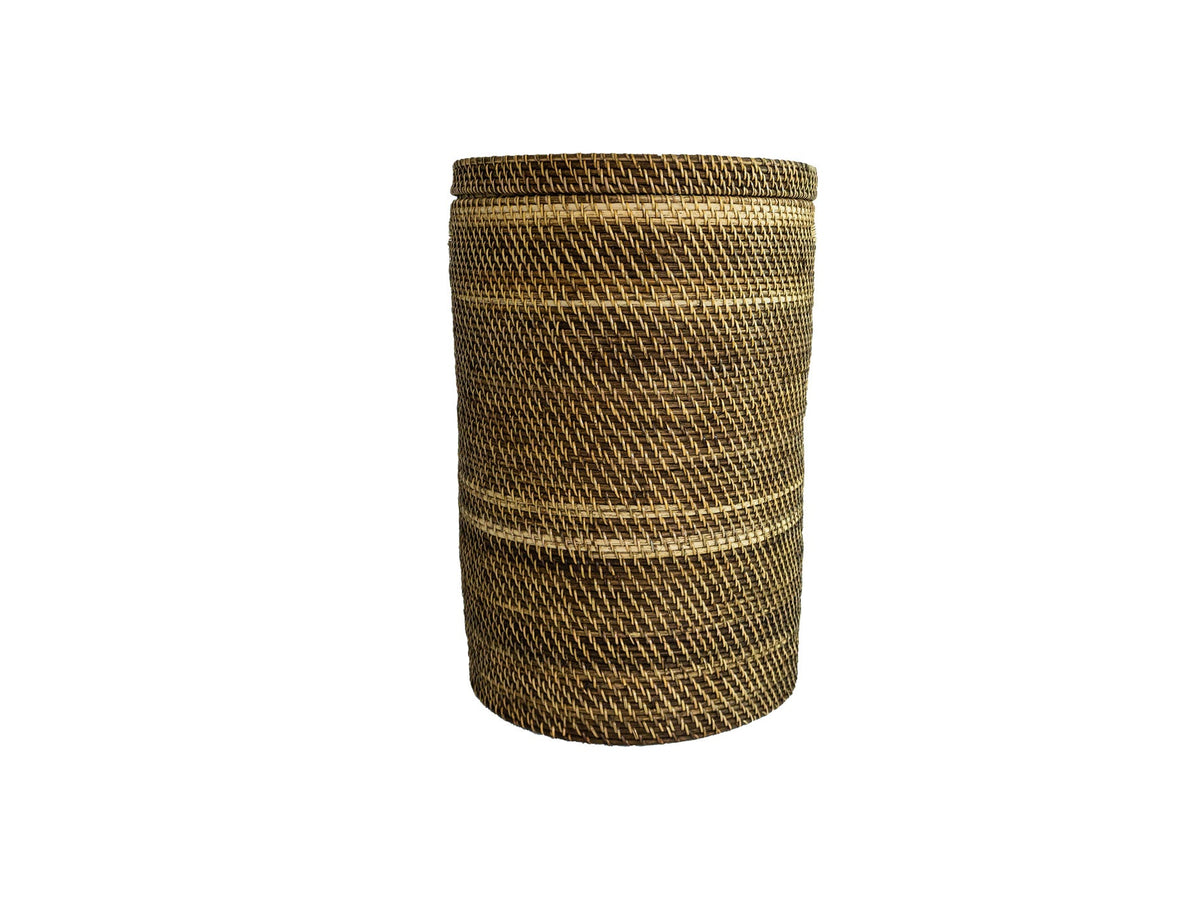 Rattan Wäschekorb Aga - Rattan mit Deckel braun